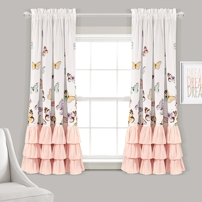 Shop Lush Decor Flutter Butterfly Window Curtain Set