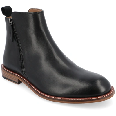 Shop Thomas & Vine Rami Plain Toe Zip Boot In Black