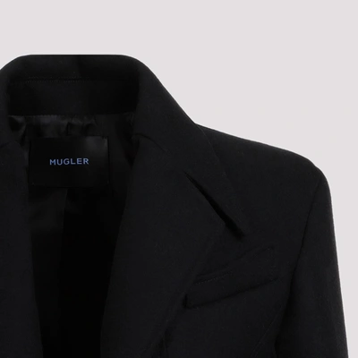 Shop Mugler Coat In Black