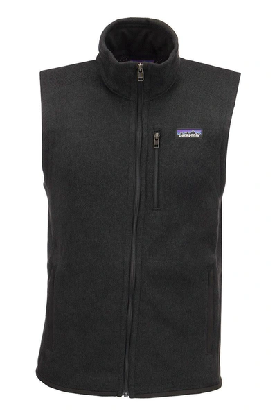 Shop Patagonia Better Sweater - Fleece Vest In Black