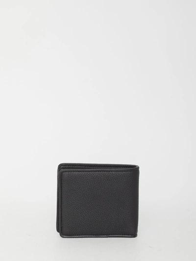 Shop Valentino Vlogo Type Wallet In Black