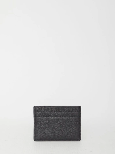 Shop Valentino Vlogo Type Cardholder In Black
