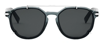 Shop Dior Blacksuit Ri 45p0 Dm40010i 20d Round Polarized Sunglasses