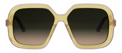 Dior Full Frame Sunglasses In Yellow