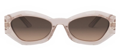 Shop Dior Signature B1u 40f1 Cd40139u 72k Geometric Sunglasses