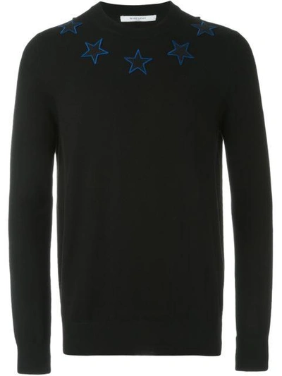 Shop Givenchy Star Embroidered Jumper