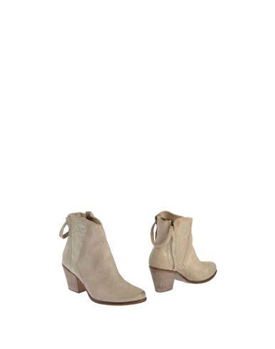 Shop Manas Ankle Boots In Beige