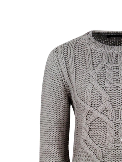 Shop Fabiana Filippi Sweaters In Grey
