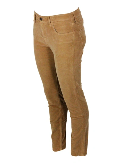 Shop Jacob Cohen Trousers In Brown