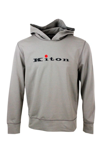 Shop Kiton Sweaters In Dove Grey