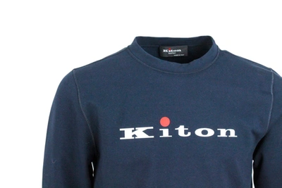 Kiton Sweatshirt In Blue