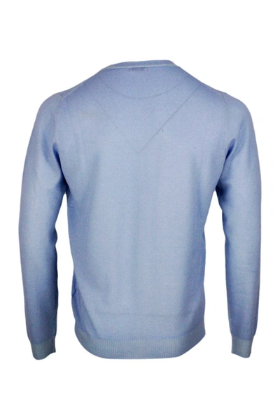 Shop Malo Sweaters In Azzurro Cielo
