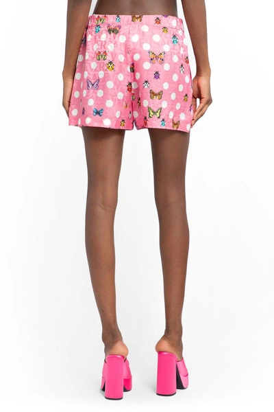 Shop Versace Shorts In Pink