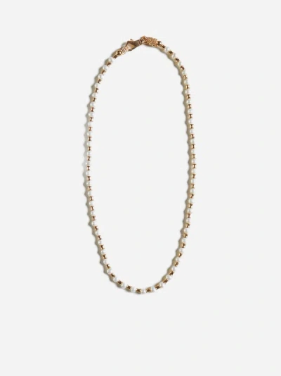 Shop Emanuele Bicocchi Pearls Necklace In Gold