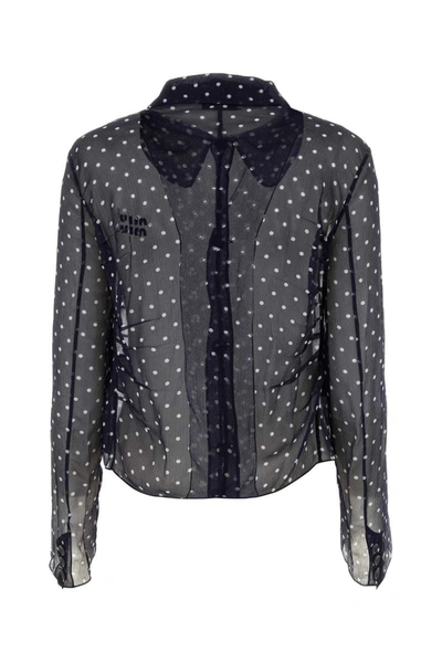 Shop Miu Miu Shirts In Printed