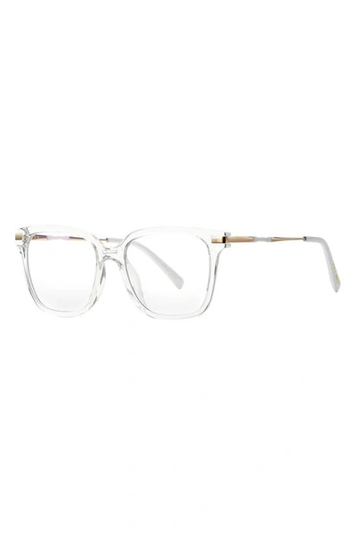 Shop Fifth & Ninth Yara 52mm Square Blue Light Blocking Glasses In Clear
