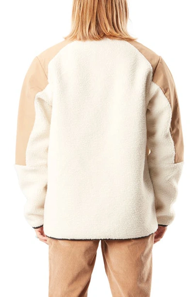 Shop Picture Organic Clothing Quilchena Fleece Jacket In Tofu-tanin