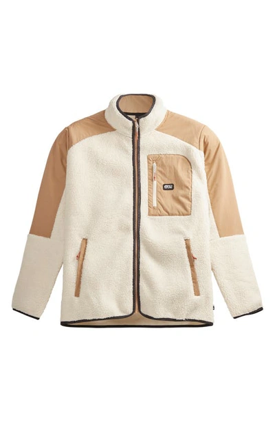 Shop Picture Organic Clothing Quilchena Fleece Jacket In Tofu-tanin