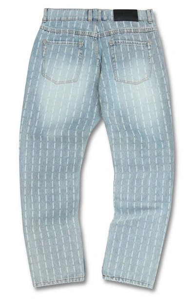Shop Pleasures Impact Pinstripe Jeans In Blue