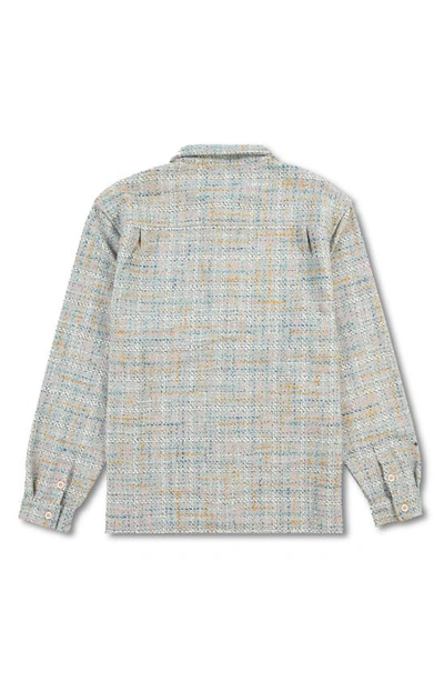 Shop Pleasures Periodic Button-up Shirt In Grey