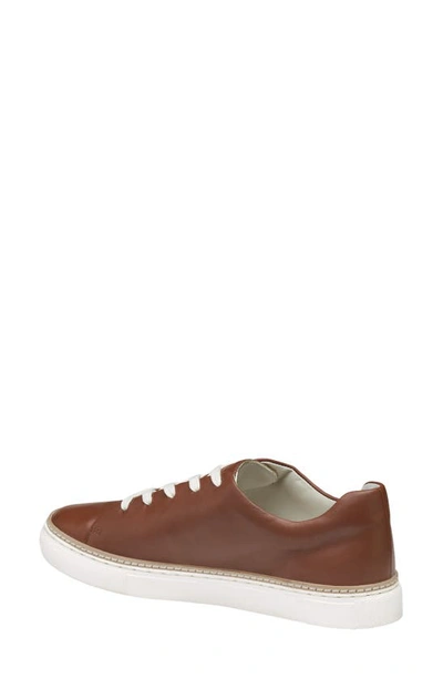 Shop Johnston & Murphy Callie Stitch & Turn Leather Sneaker In Cognac Glove