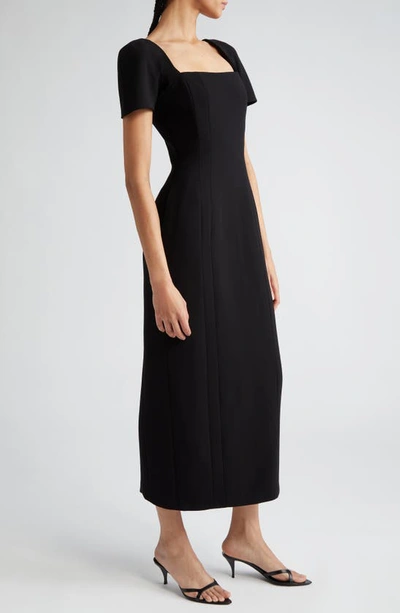 Shop A.l.c Elvie Short Sleeve Sheath Dress In Black