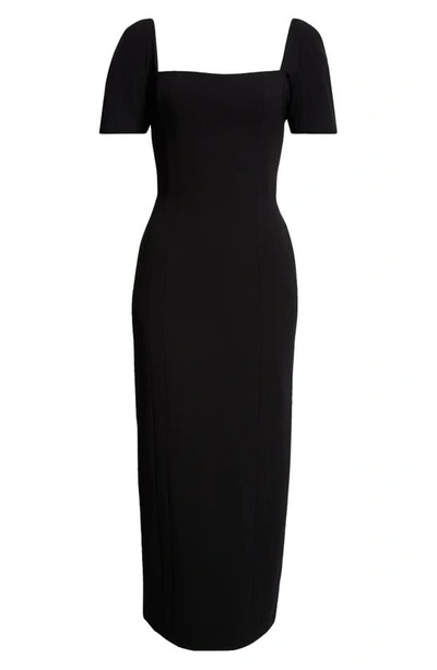 Shop A.l.c Elvie Short Sleeve Sheath Dress In Black