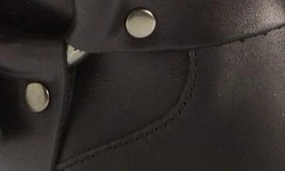 Shop Jeffrey Campbell Fraudulent Moto Boot In Black Silver