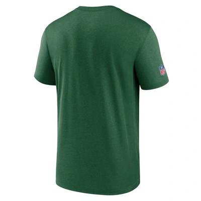 Shop Nike Green New York Jets Sideline Infograph Performance T-shirt