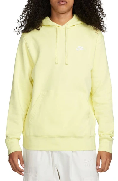 Shop Nike Sportswear Club Hoodie In Luminous Green/ White
