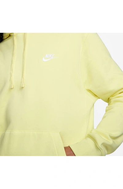 Shop Nike Sportswear Club Hoodie In Luminous Green/ White