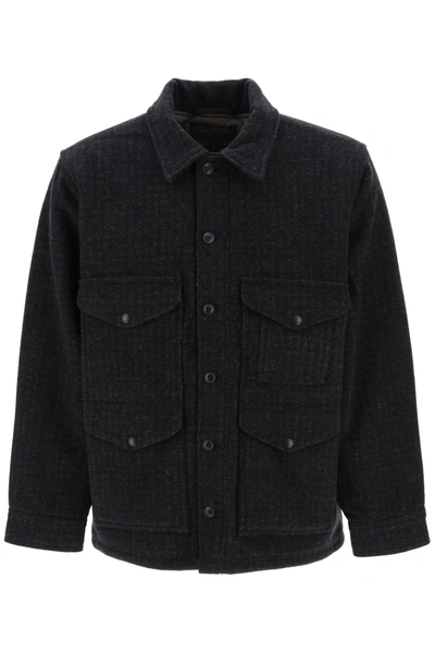 Shop Filson Padded Mackinaw Wool Cruiser Jacket In Mixed Colours