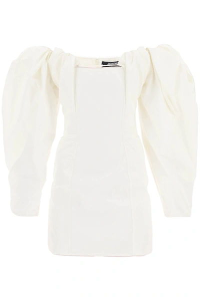 Shop Jacquemus La Robe Taffetas Mini Dress In White