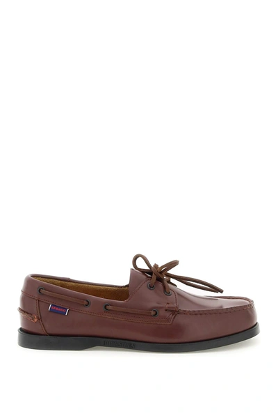 Shop Sebago Docksides Portland Mocassin In Red