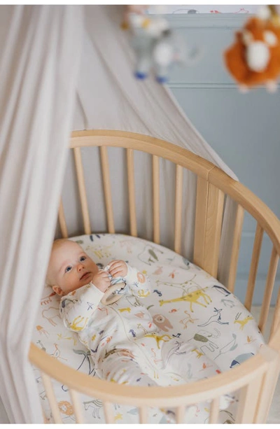 Stokke X Pehr Sleepi V3 Mini Fitted Sheet In Into The Wild