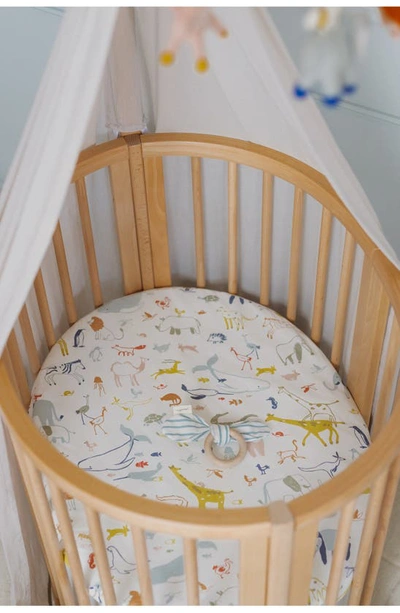 Stokke X Pehr Sleepi V3 Mini Fitted Sheet In Into The Wild