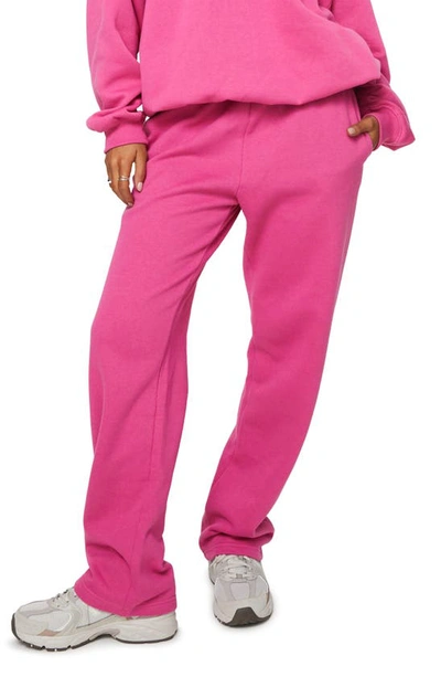 Shop Princess Polly Arya Recycled Cotton Blend Sweatpants In Pink