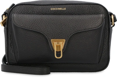 Shop Coccinelle Beat Soft Leather Crossbody Bag In Black