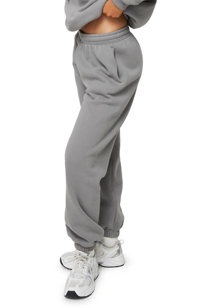 Shop Princess Polly Renna Recycled Cotton Blend Sweatpants In Charcoal