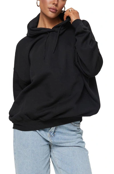 Shop Princess Polly Ritu Oversize Hoodie In Black