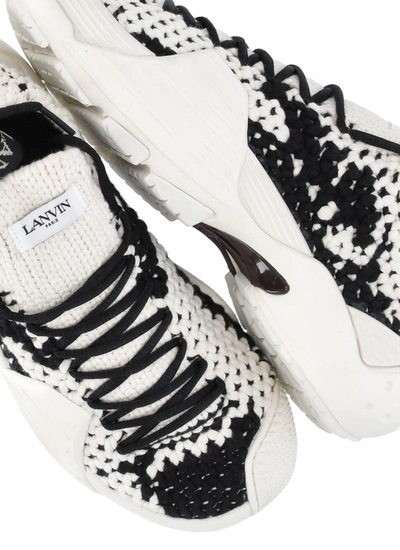 Shop Lanvin Sneakers Ivory
