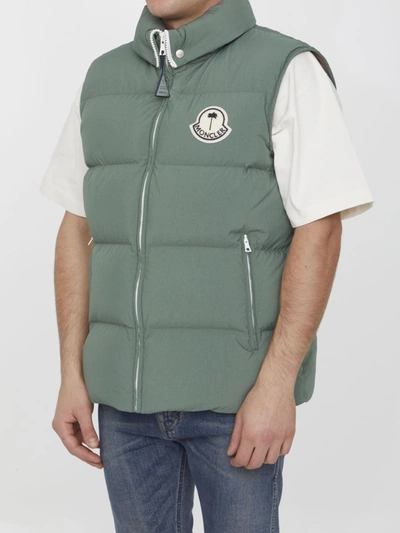 Shop Moncler Genius Rodmar Down Vest In Green