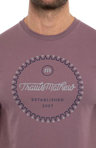 Shop Travismathew Stingray Swim Logo Cotton Graphic T-shirt In Flint