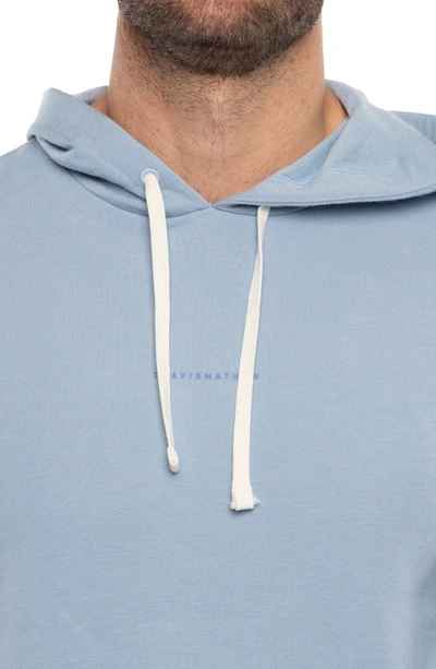 Shop Travismathew Coastal Cloud Hoodie In Ash Blue