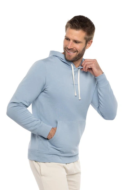 Shop Travismathew Coastal Cloud Hoodie In Ash Blue