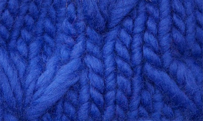 Shop Sht That I Knit Sh*t That I Knit The Motley Satin Lined Merino Wool Beanie In Royal Blue