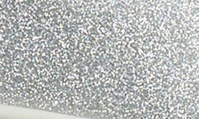 Shop Tory Burch Ladybug Sneaker In Silver Glitter / Blanc