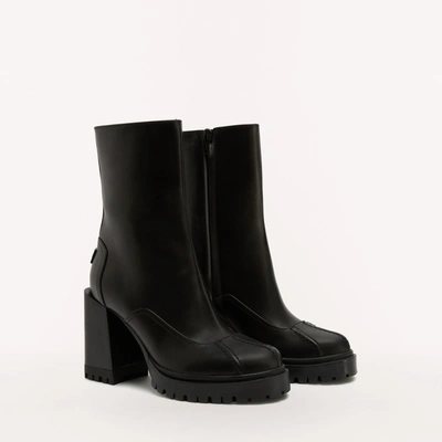 Shop Furla Climb Mid Boots In Black