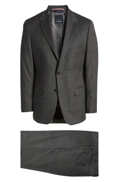 Shop Daniel Hechter Norris Plaid Wool Suit In Grey