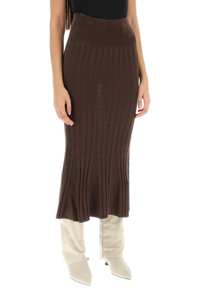 Shop Paloma Wool Mauri Midi Skirt In Ribbed Knit